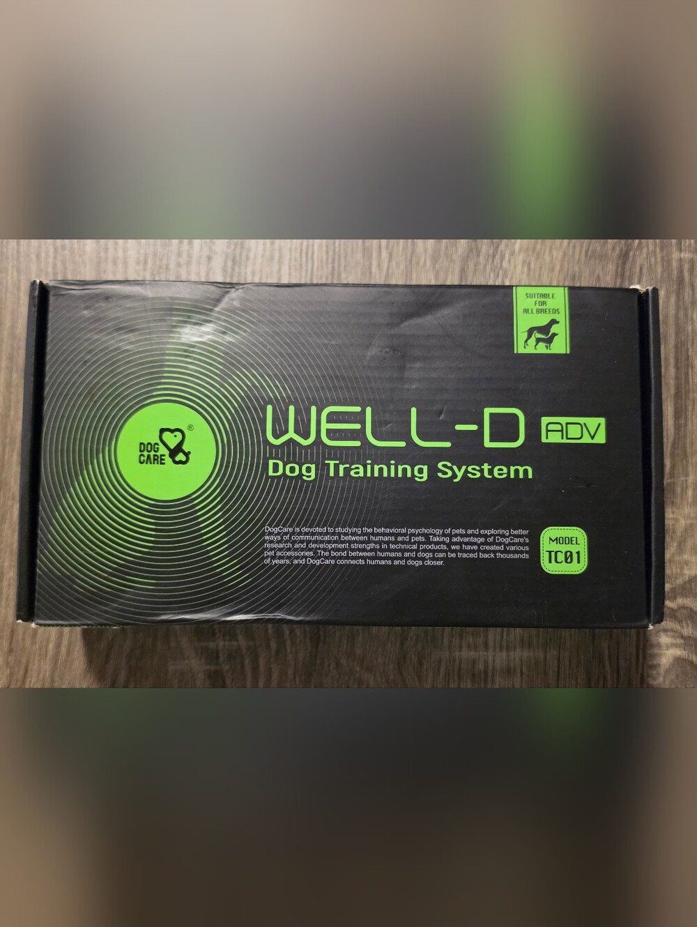 Dog Advance WELL-D Training System TC01 w/ Remote suitable for All Breeds Green